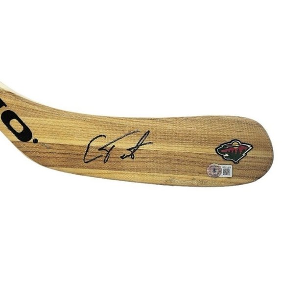 Cam Talbot Autographed Minnesota Wild Hockey Stick Blade Beckett Proof Signed - Picture 4 of 7